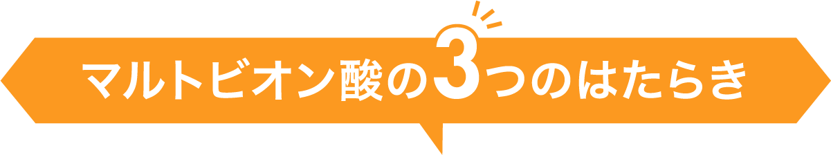 マルトビオン酸の3つのはたらき